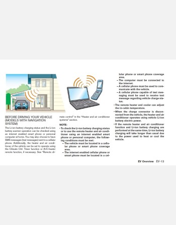 nissan leaf 2014 owners manual